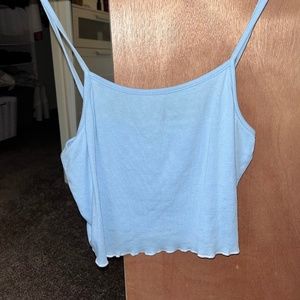Romwe Baby Blue Tank Top